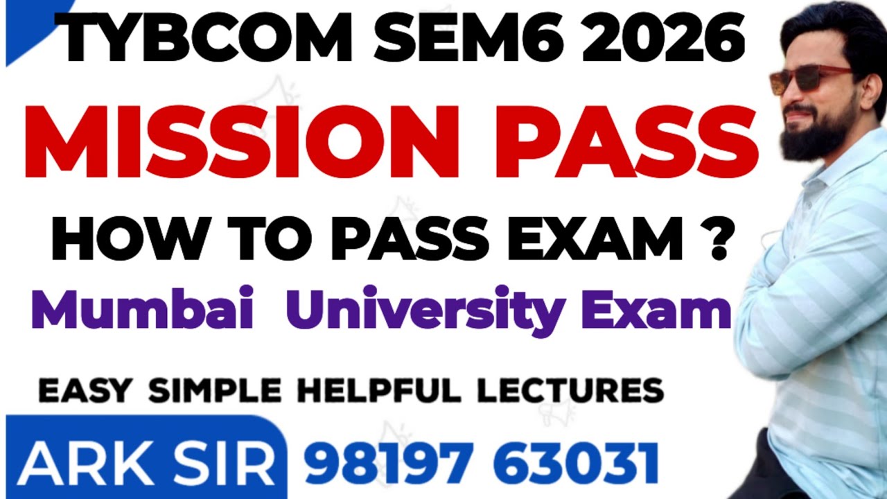 TYBCOM SEM6 EXAM|Mission  pass |Exam April Time Table 2026 |MUMBAI UNIVERSITY EXAM|Imp Question