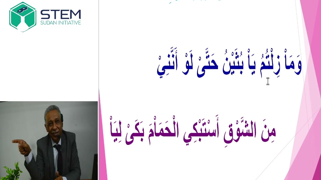 قصيدة في النفس حاجات - الشرح اللغوي - مقرر الأدب لطلاب الشهادة السودانية