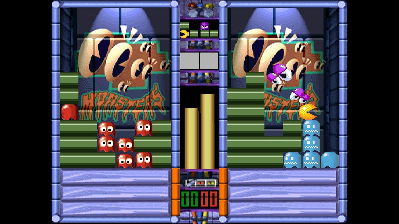 Namco Anthology 2 PlayStation: Pac-Attack Versus mode 2 player Netplay 60fps