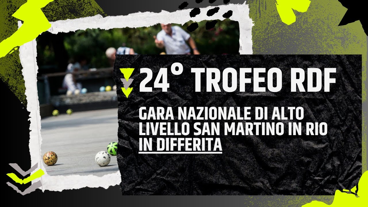 24° TROFEO R.D.F. - IN DIFFERITA - GARA NAZ. ALTO LIVELLO RANKING MAJOR CAT. A