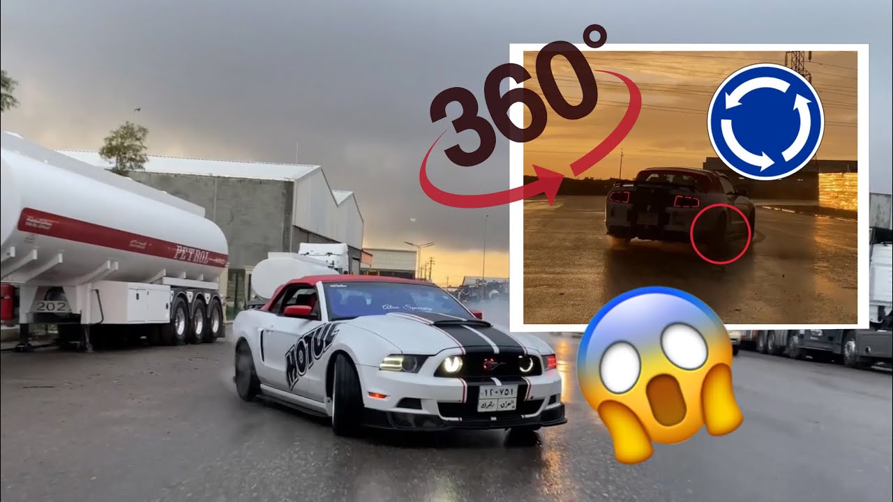 Mustang v6 drifting | in the rain