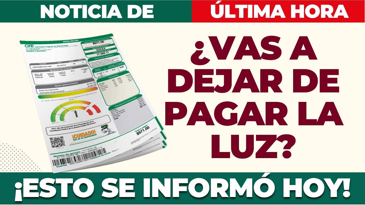 ¿Vas a dejar de pagar la luz? 😱 INAPAM y edad clave