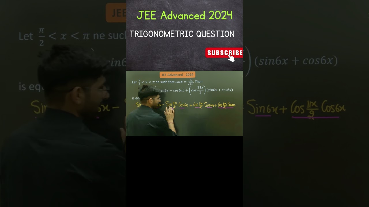 JEE Advanced 2024 Trigonometric Question #jeemain #maths #jeeadvanced2024