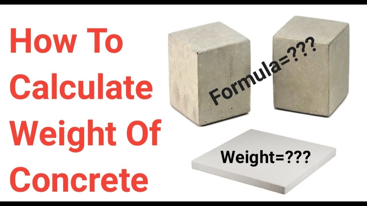 How to calculate the weight of concrete with formula / Concrete ka weight nikalny ka tareeqa