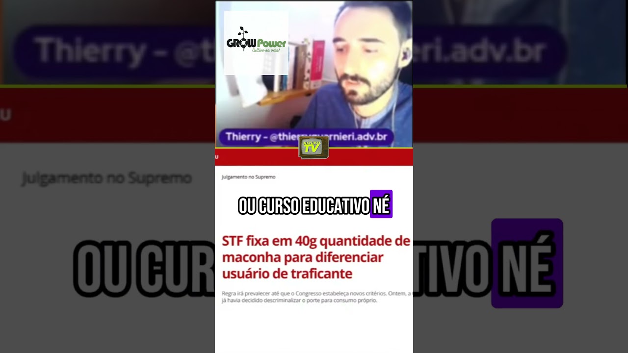 Advogado explicando a descriminaliza&ccedil;&atilde;o! V&iacute;deo completo t&aacute; aqui no canal!
