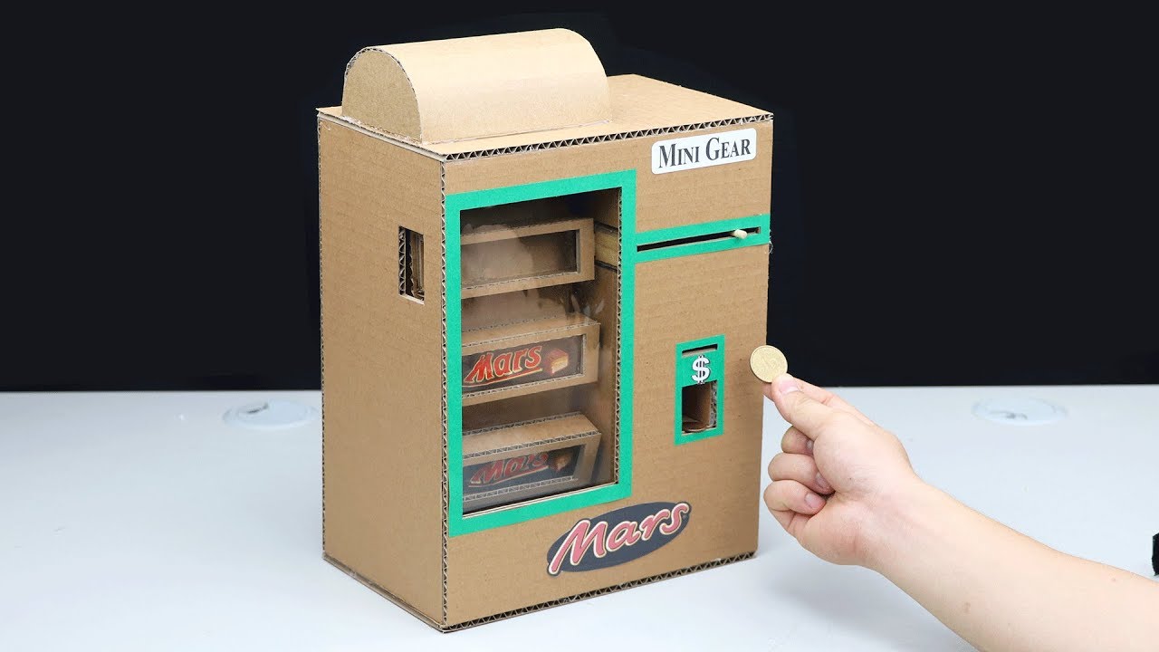 How to Make Mars Chocolate Bar Vending Machine with Coin