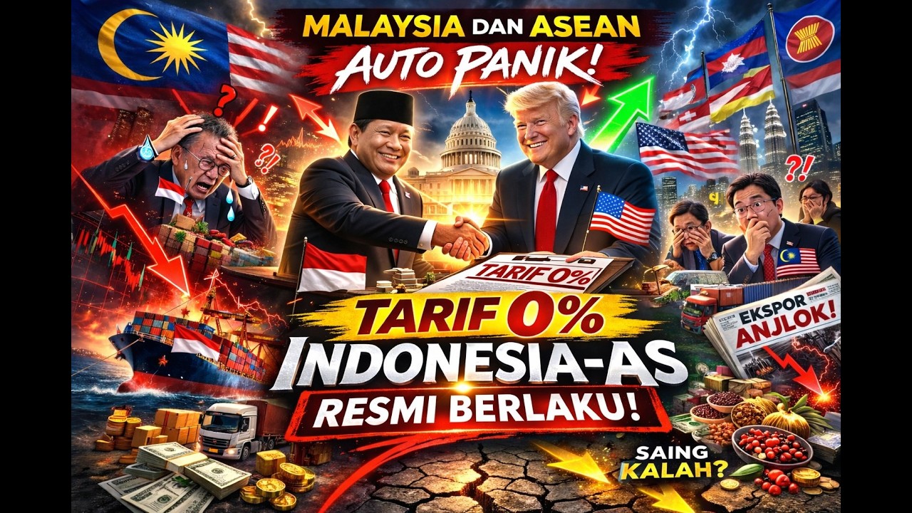 MALAYSIA DAN ASEAN AUTO PANIK! Strategi Diam-Diam Indonesia Berbuah Tarif 0% - Amerika Serikat