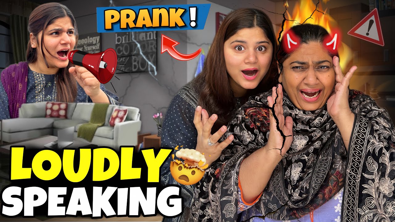 TALKING EXTREMELY LOUD PRANK ON MOM!!😳|| GONE FUNNY😂 ||