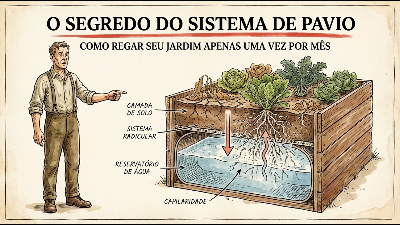 O segredo do “wicking”: como regar sua horta apenas uma vez por mês