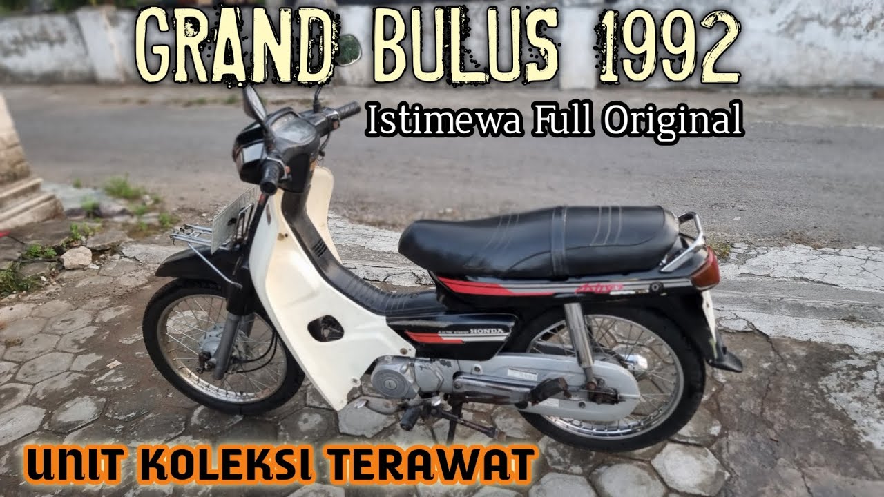 DIJUAL MOTOR KOLEKSI ❗️GRAND BULUS 1992 ASLI ORIGINAL FULL TERAWAT SIMPENAN 👍|| WA 083111189985 📲