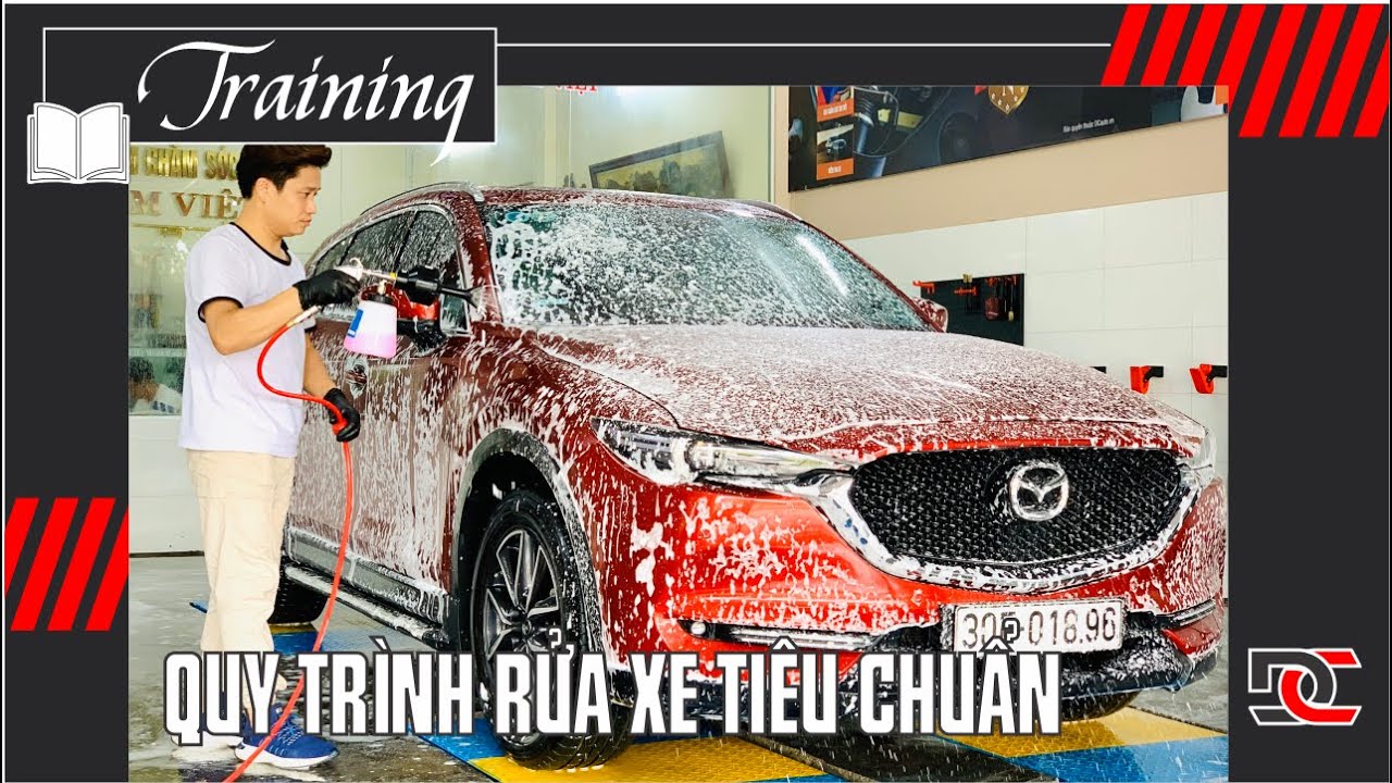QUY TRÌNH RỬA XE TIÊU CHUẨN