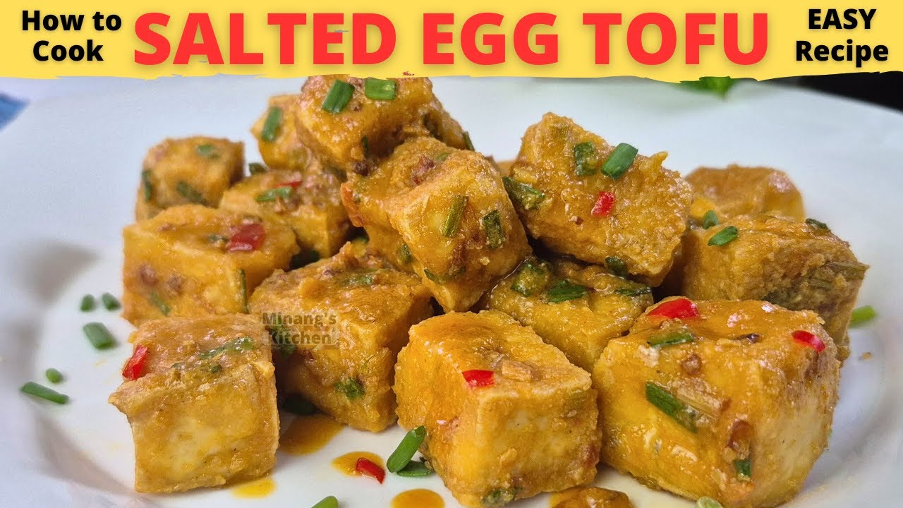 SALTED EGG TOFU | Salted Egg Tofu Recipe | TOFU With Salted Egg