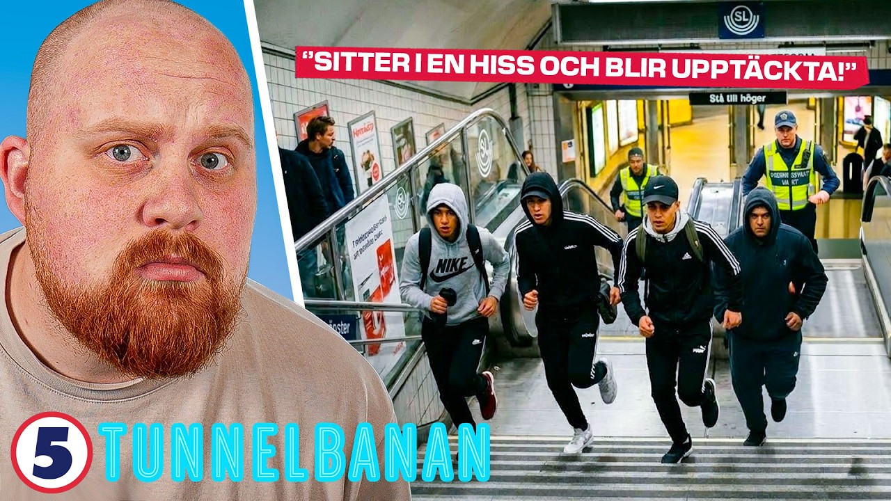 Ordningsvakt Misstänker OLAGLIGA grabbar i en hiss! | Reagerar På Tunnelbanan #30