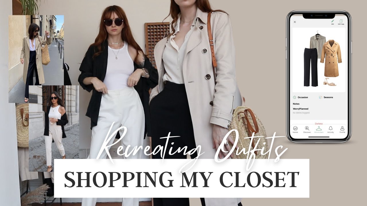 RECREATING OUTFITS FROM PINTEREST | SHOPPING MY CLOSET | AD #capsulewardrobe