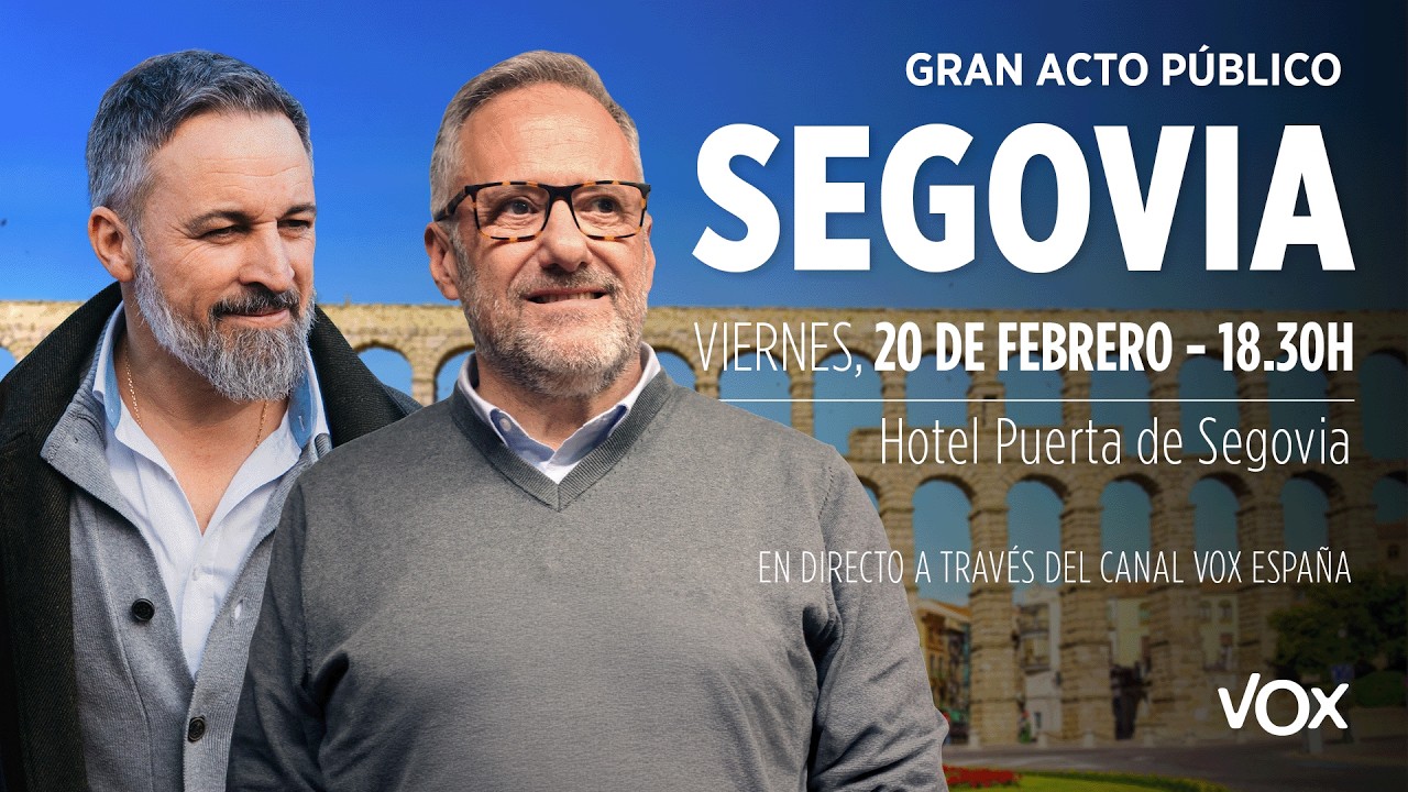 Gran Acto en Segovia con Santiago Abascal