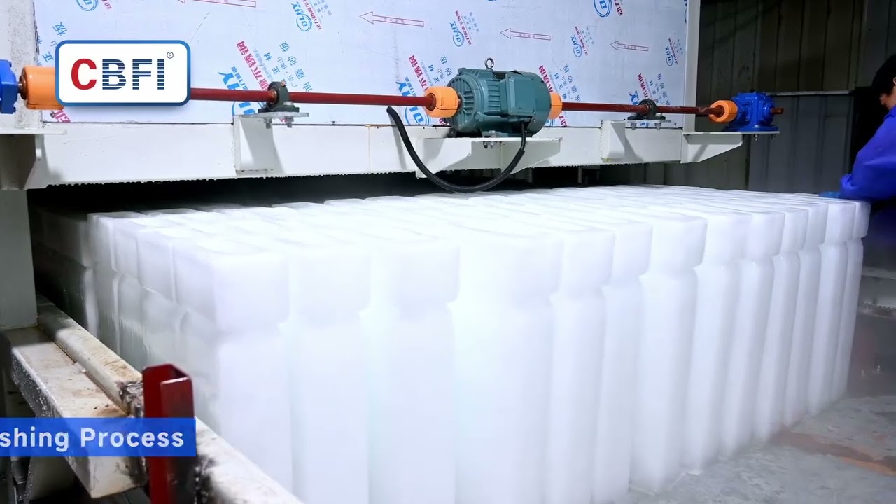 🌏CBFI 20 tons automatic block ice machine for Indonesia customers'factory
