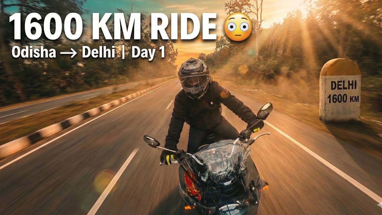 Can I Complete 1600 KM on a Honda CB350? 😳 Odisha to Delhi | Day 1