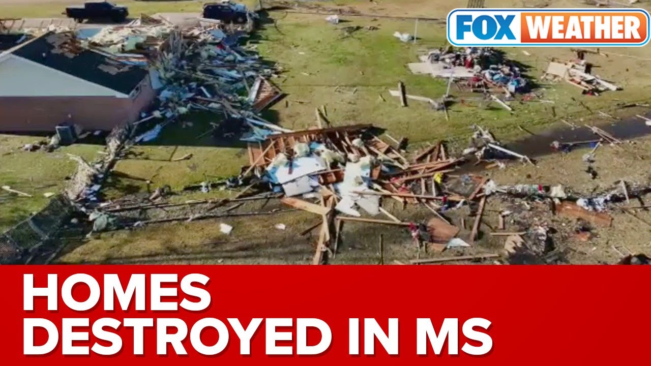 Tornado Destroys Numerous Homes, Fire Department In Caledonia, Mississippi