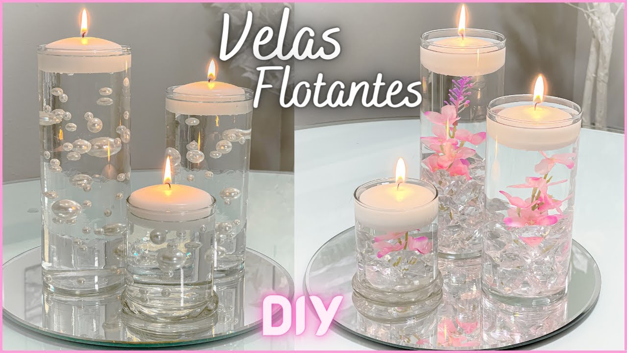 Como hacer Velas Flotantes para decorar tu casa, fiesta o evento / Manualidades Fáciles / DIY
