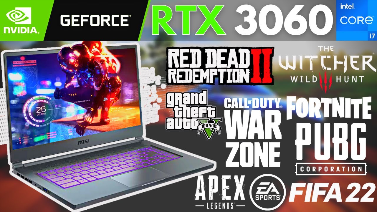 8 games benchmark on RTX 3060 + i7-11375H | MSI Stealth 15M Gaming Laptop