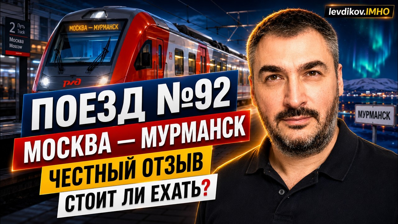 🚂Отзыв о поезде №92 МОСКВА-МУРМАНСК. Бомжепоезд или прорыв 21 века? Отзыв о РЖД