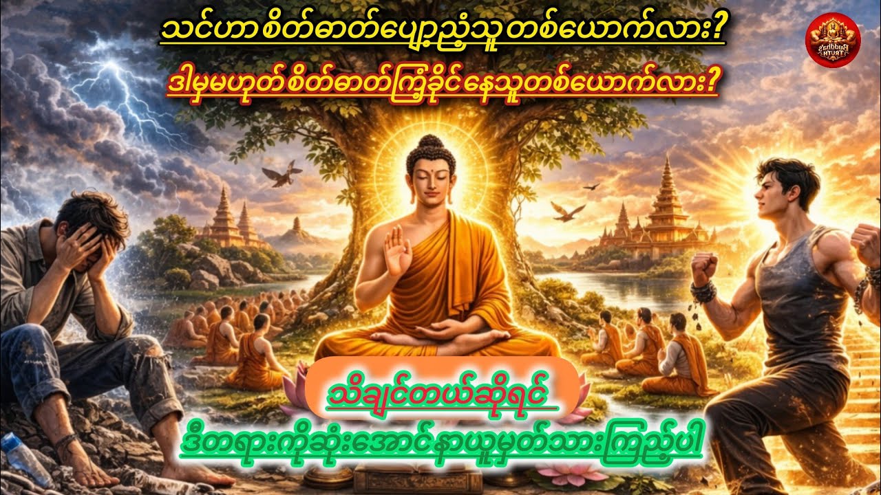 ဆရာတော်ဒေါက်တာနန္ဒမာလာဘိဝံသဟောကြားတော်မူသော စိတ်ဓာတ်ပျော့ညံ့သူနှင့်စိတ်ဓာတ်ကြံ့ခိုင်နိုင်သူတရားတော်