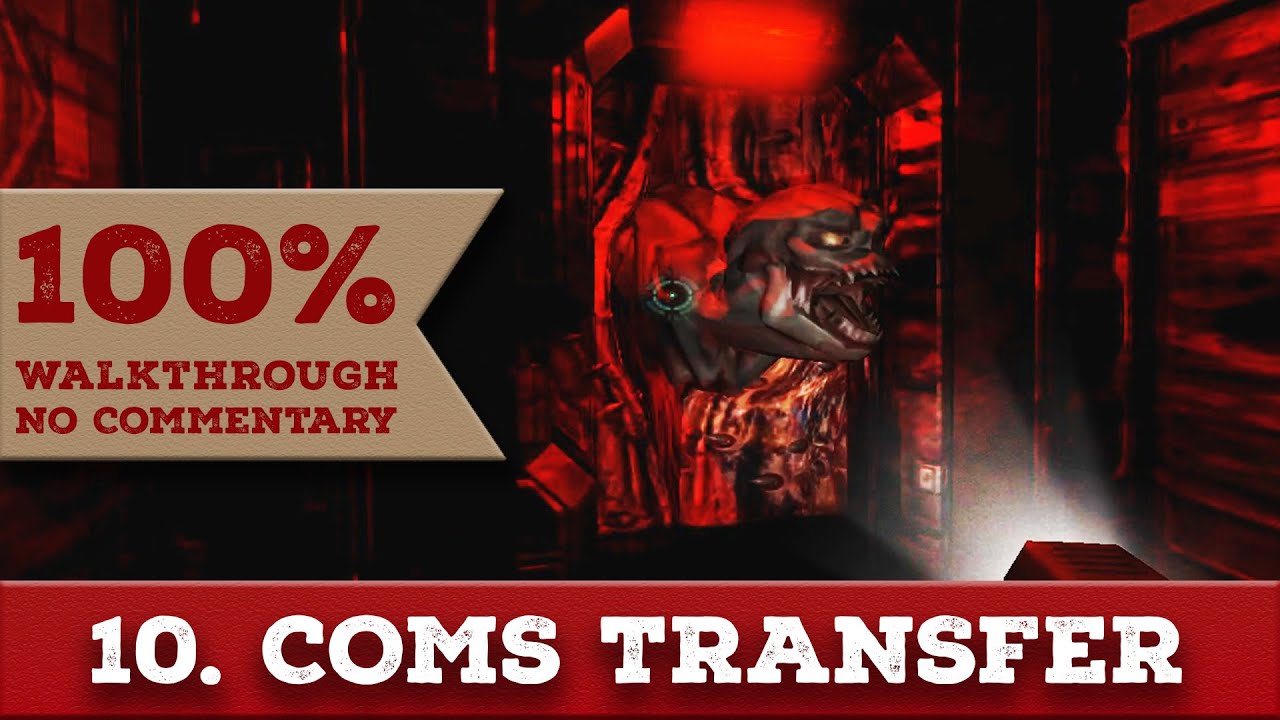 Doom 3 Walkthrough (Nightmare, All Collectibles) part 10 COMMUNICATIONS TRANSFER
