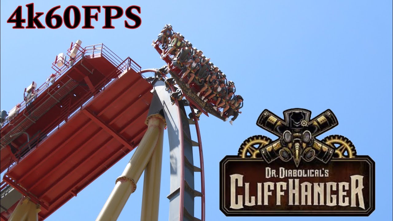 Dr Diabolical’s Cliffhanger Off-Ride SixFlags Fiesta Texas - No Copyright