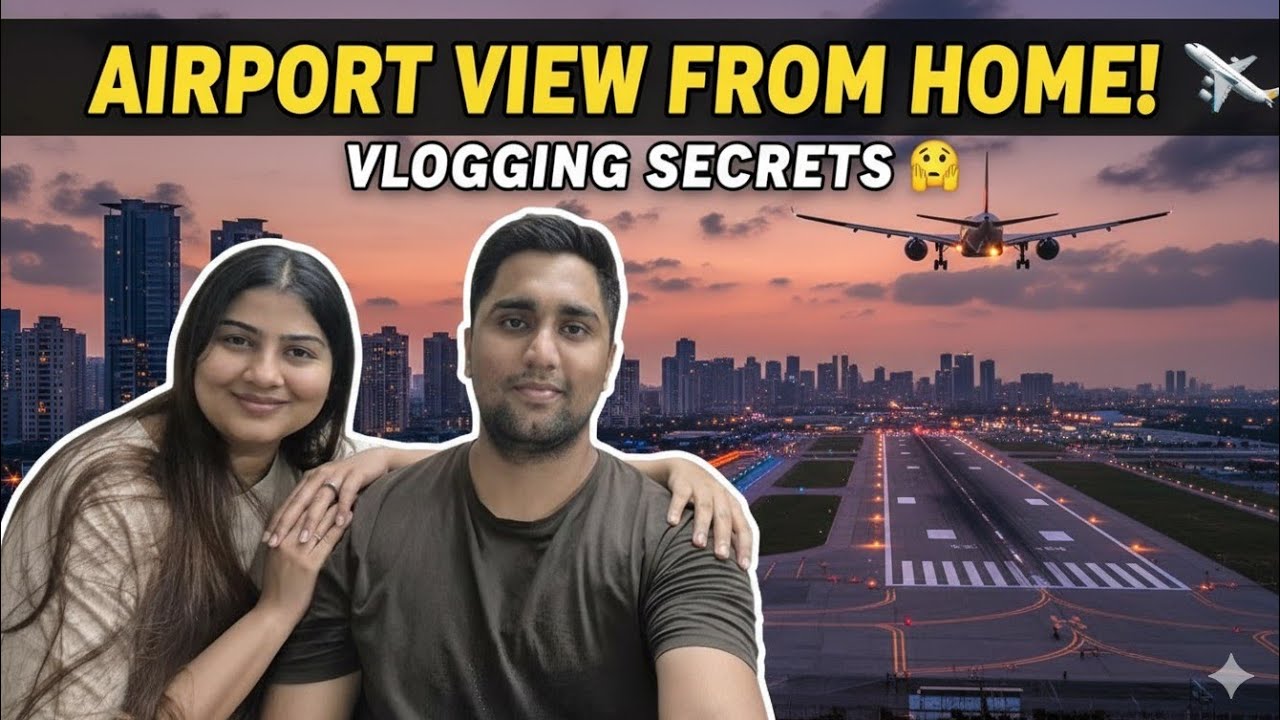 ​Navi Mumbai Airport View From My Balcony! ✈️ | Vlogging Se Confidence Kaise Badhaye? | Vlog 8