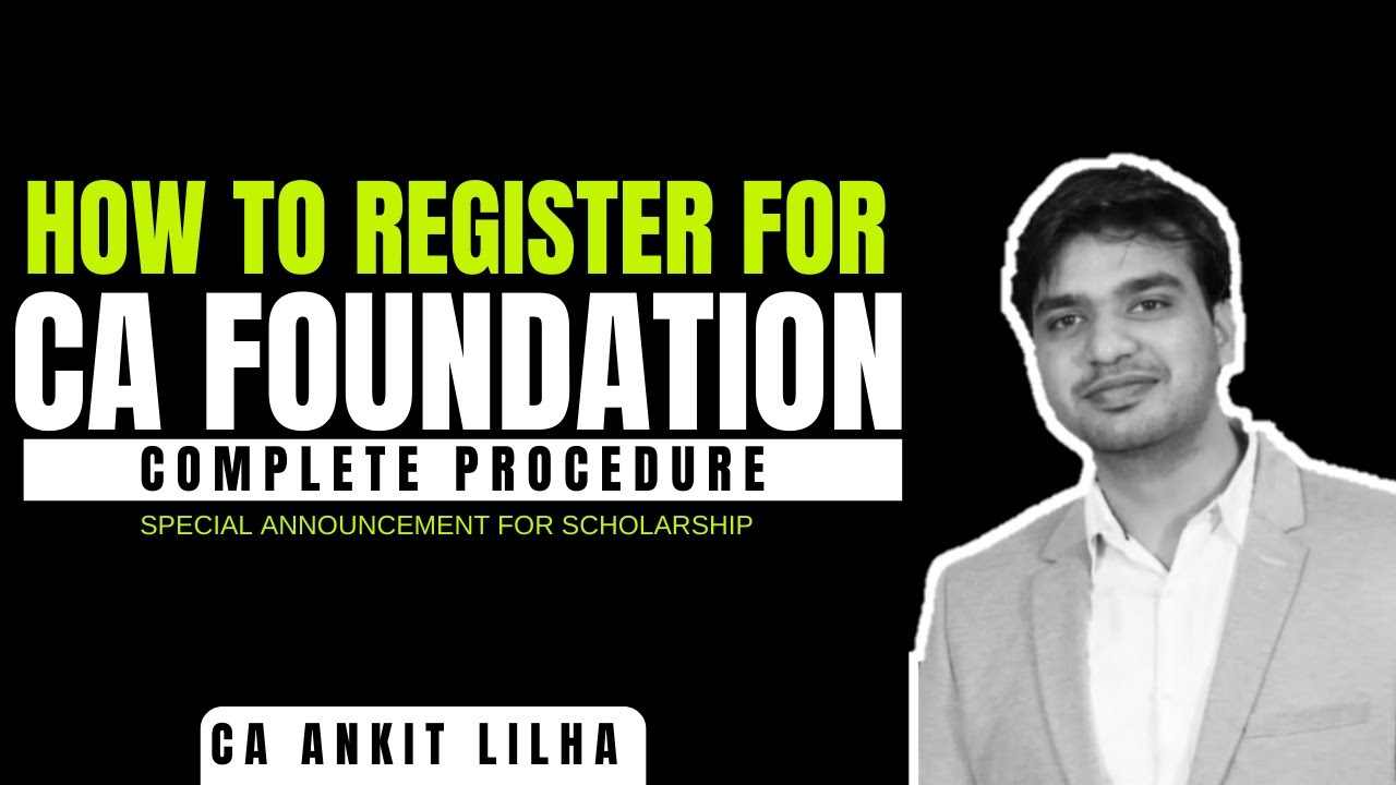 🔴[Live Demo] How to Register for CA (Complete registration procedure with ICAI)?
