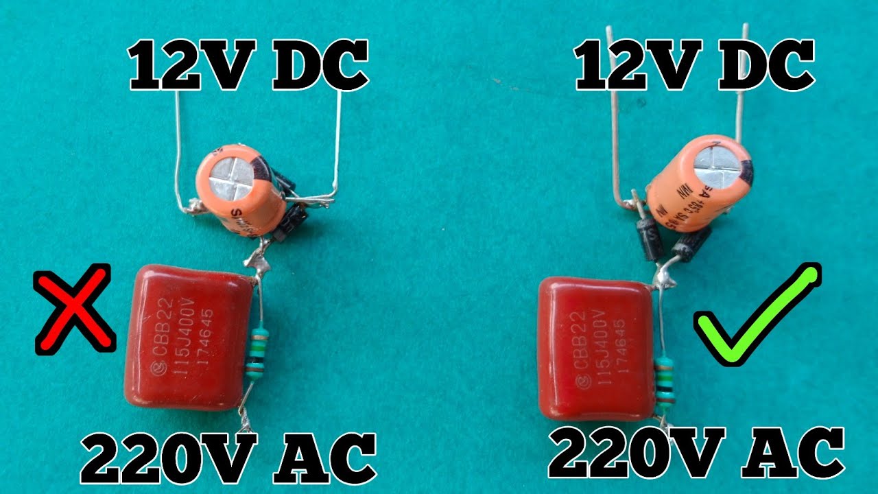 how to make transformerless power supply || 220V AC to 12V DC || DIY ||