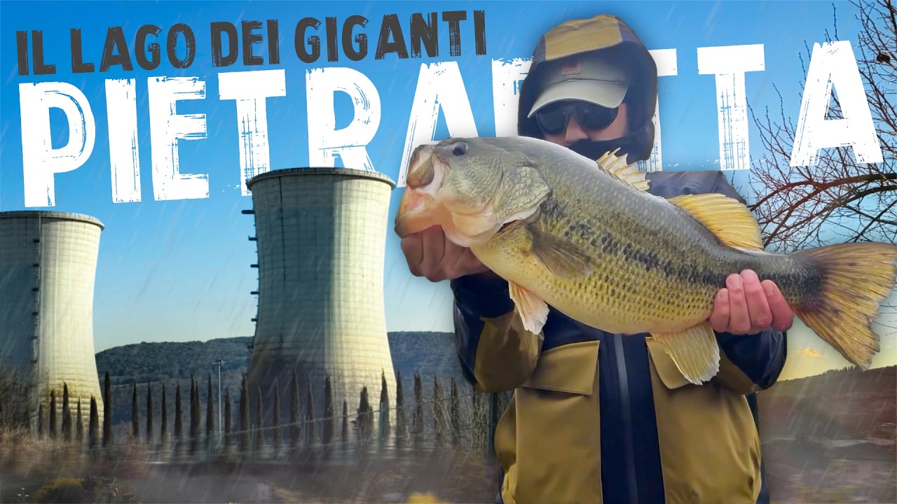 Vado a pescare i Black Bass in inverno nel lago dei giganti - BASS FISHING nel lago di Pietrafitta