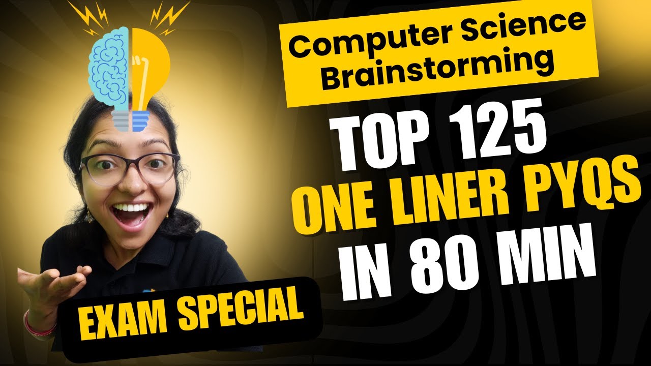 TOP 125 One Liner PYQs Computer Science|Last Minute Revision Computer Science|UGC NET|WB SET|MP SET