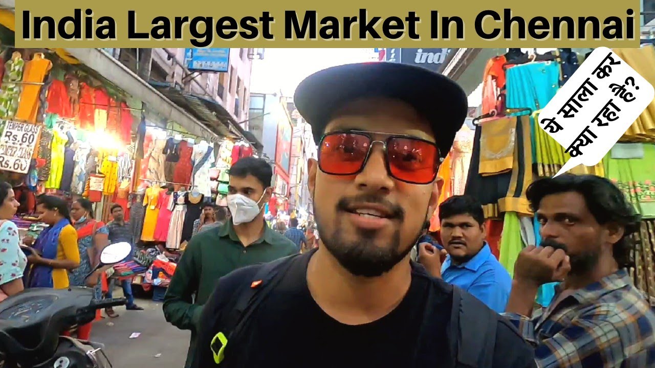 Asia Largest Market In Chennai || My First Vlog || Chennai || T.Nagar Market