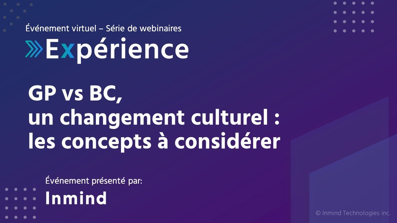 GP vs BC, un changement culturel: les concepts à considérer