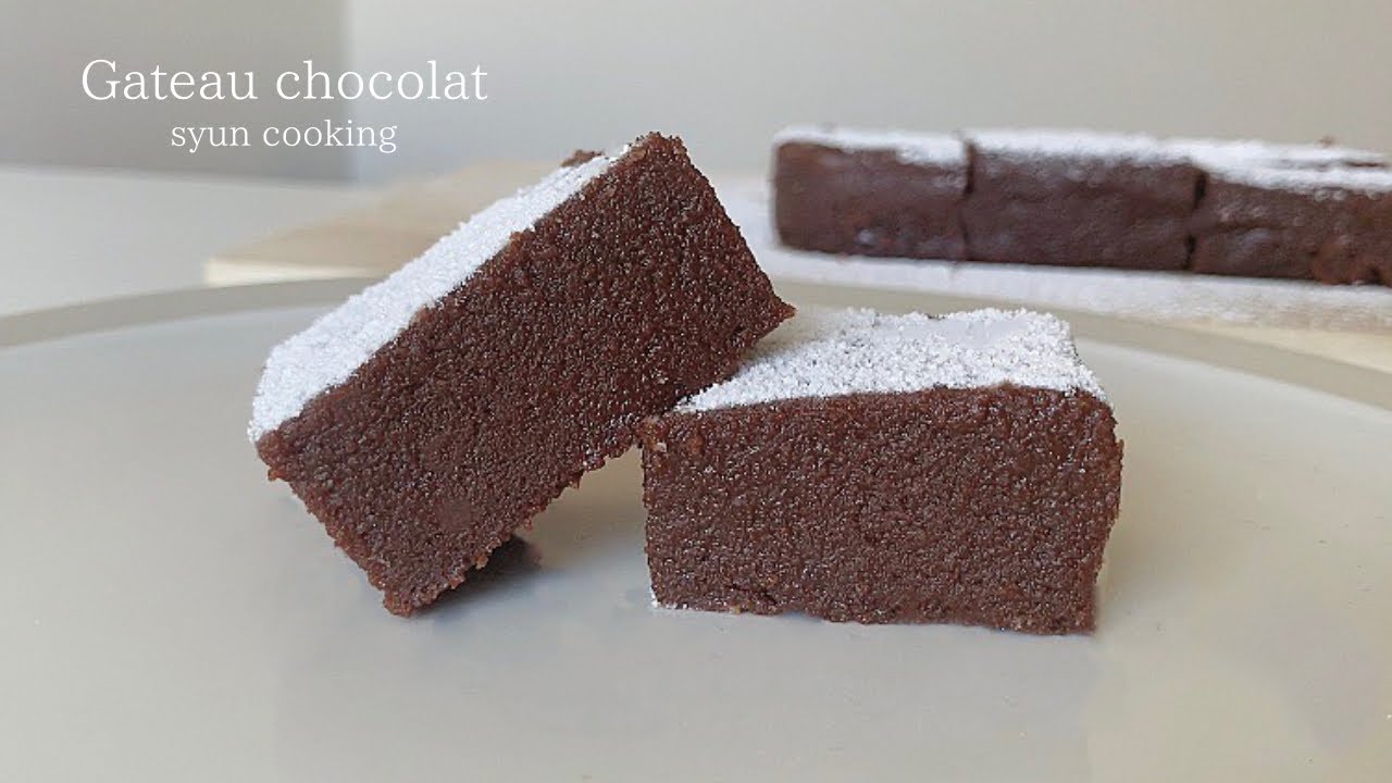 電子レンジ5分！タッパーでできる！濃厚ガトーショコラ作り方 Gateau chocolat 가토 쇼콜라
