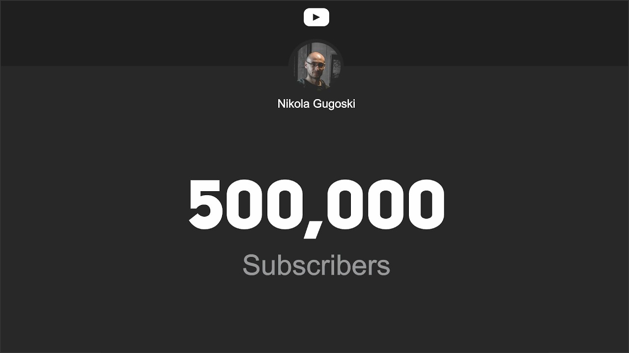 Hitting Half a Million Subscribers LIVE
