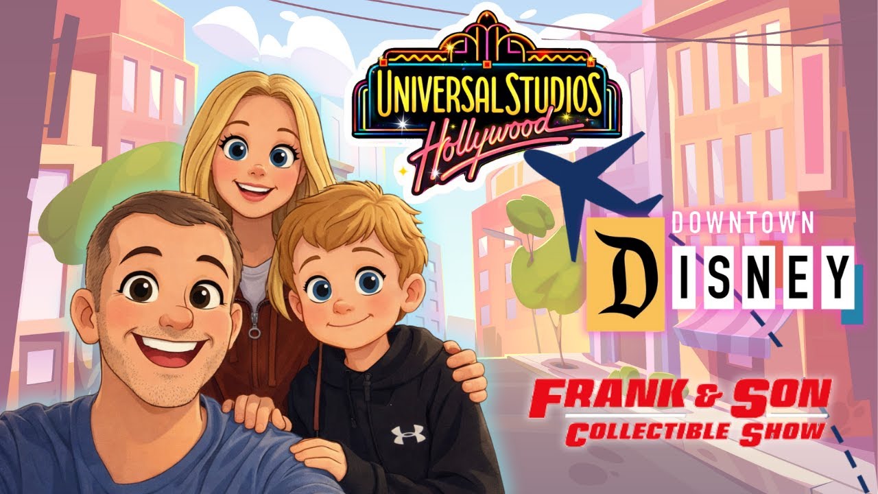 California Vacation VLOG!!| Universal | Downtown Disney | Frank and Son