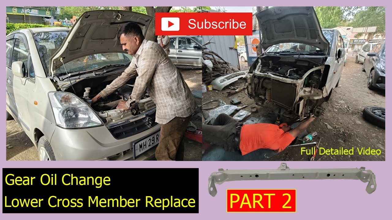 Cross Member Replace | Zen Estilo Cross Member Replace | Gear Oil Change #carrepair