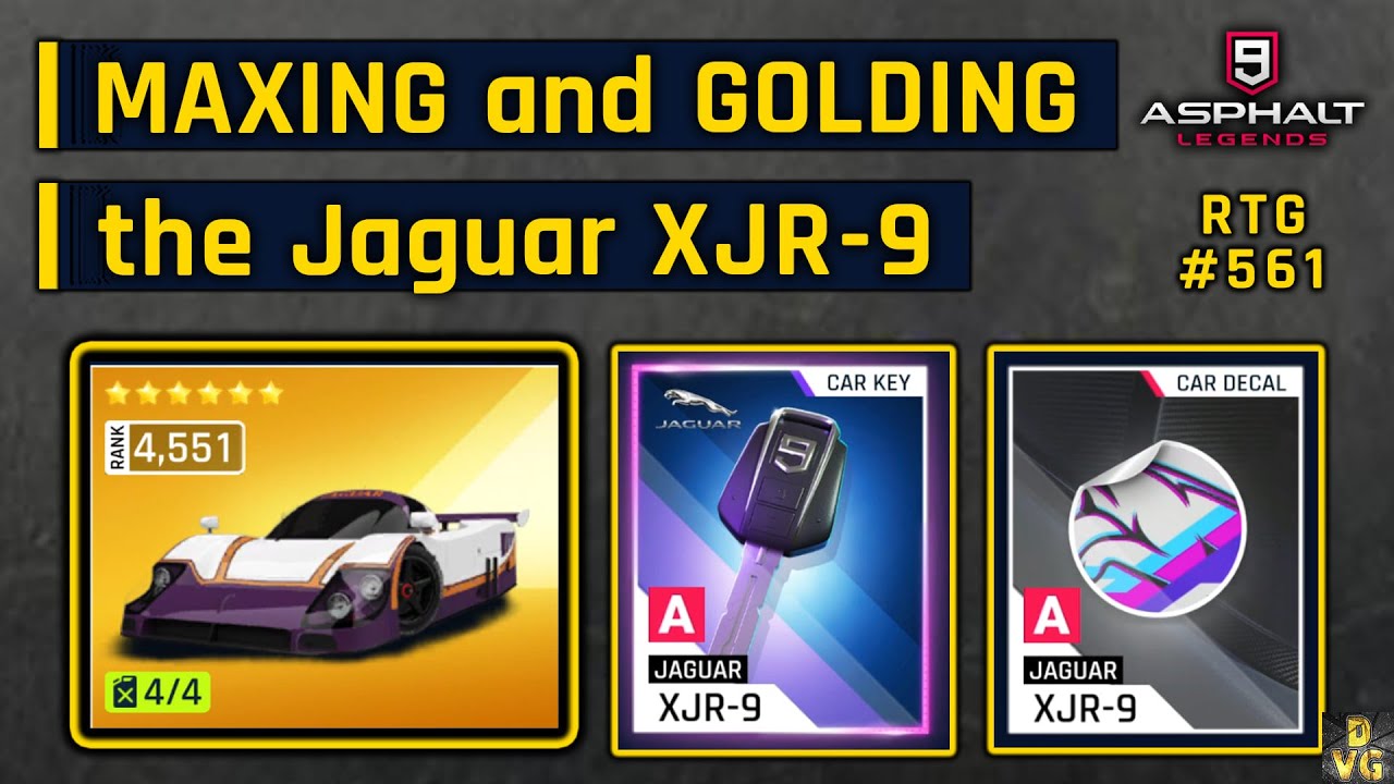 Asphalt 9 | MAXING and GOLDING the Jaguar XJR-9 | RTG #561