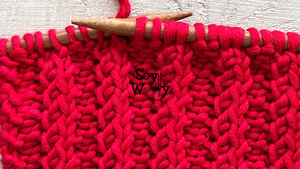 Punto Reversible en una sola vuelta para tejer Bufandas en dos agujas - Soy Woolly