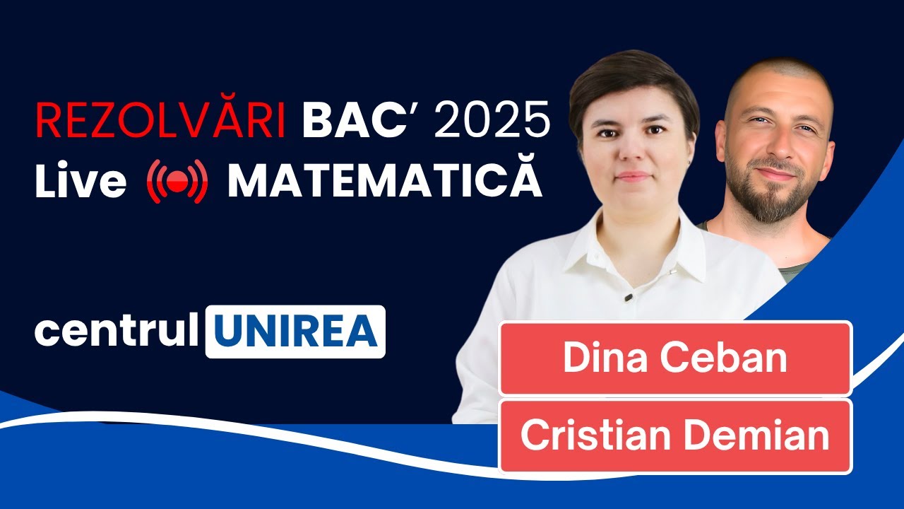 BACALAUREAT 2025 - MATEMATICA