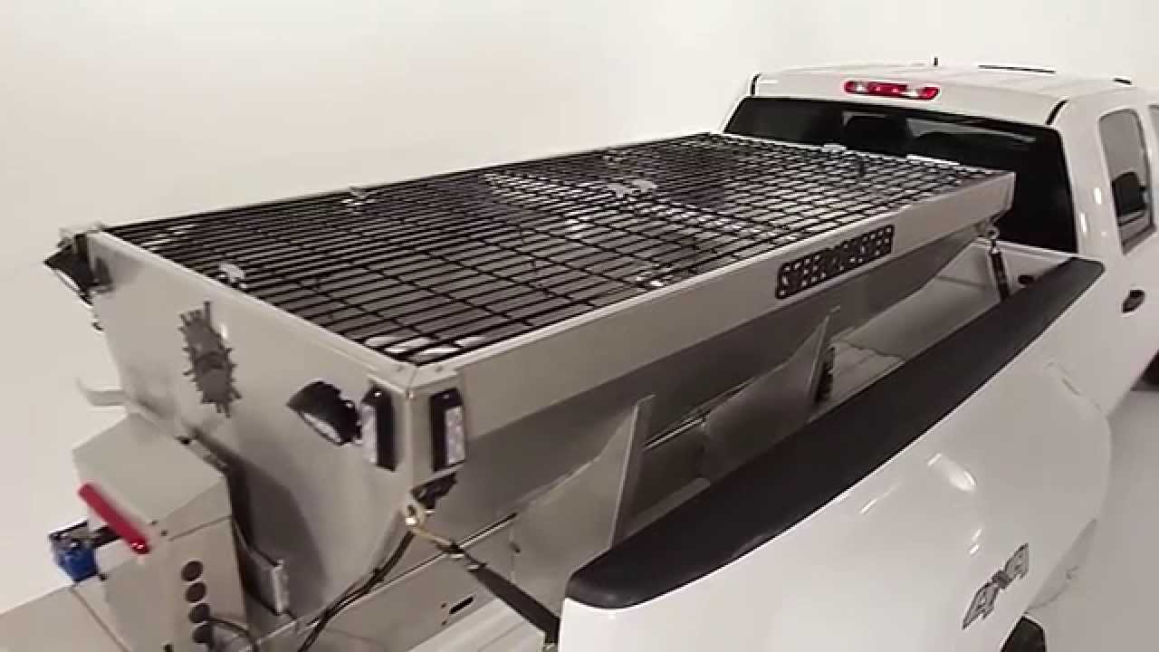 STEEL-CASTER™ Stainless Steel Hopper Spreader - Own the Ice - Fisher Engineering