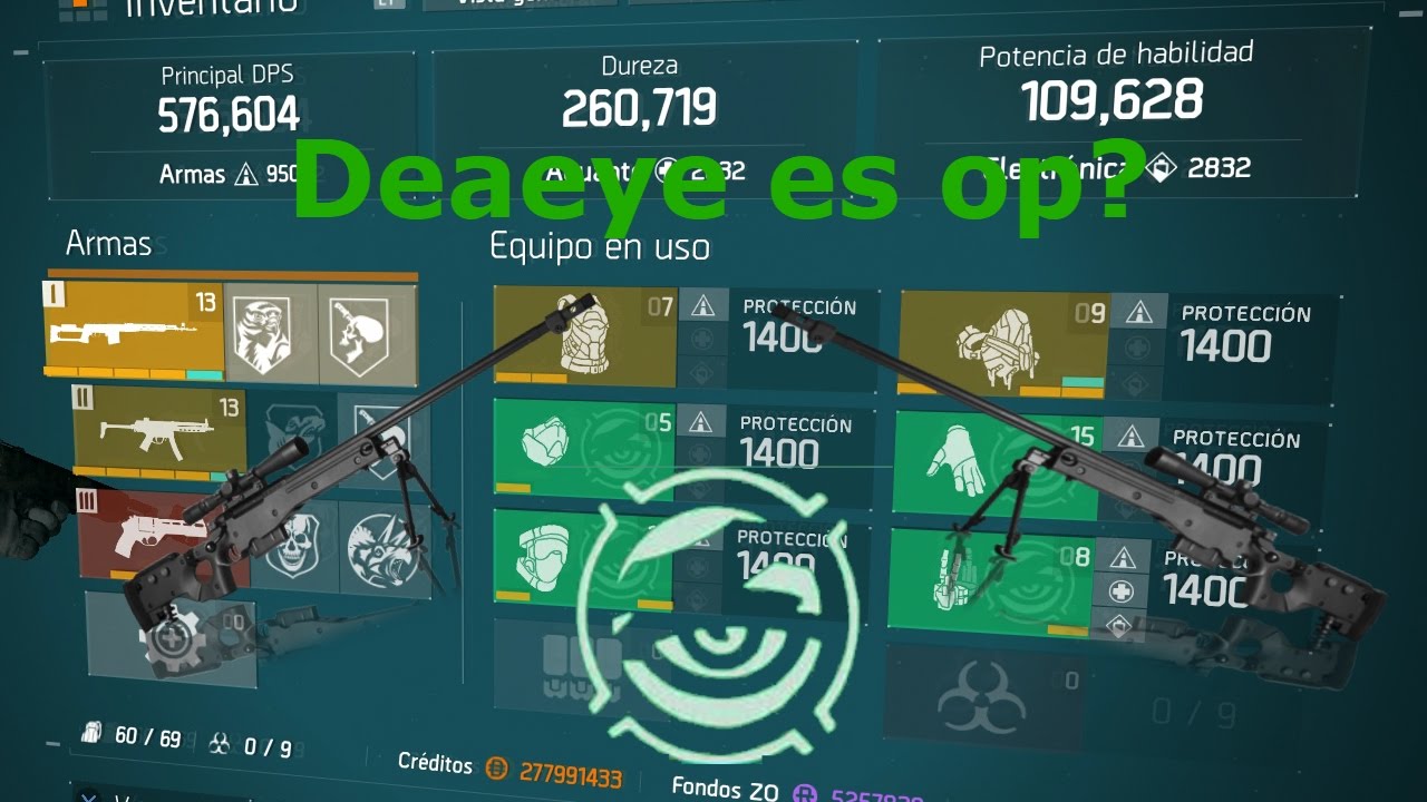 the division 1.6 mejor build de deadeye con rifle largo/sniper