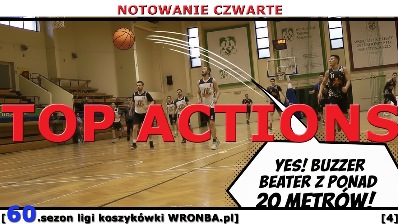 [koszykówka WRONBA, 60.sezon] TOP ACTIONS – ‘NOTOWANIE CZWARTE’