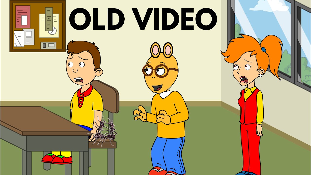 Arthur Puts Bullet Ants on Caillou's Chair/Grounded (REUPLOAD)