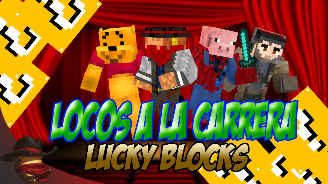 La Carrera Mas Locamente Épica | Lucky Blocks | Con Sara, Luh y Gona