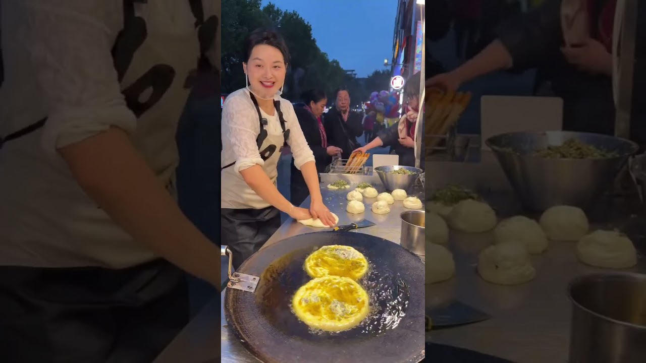 Set up a stall and sell 1,000 scallion pancakes every day!