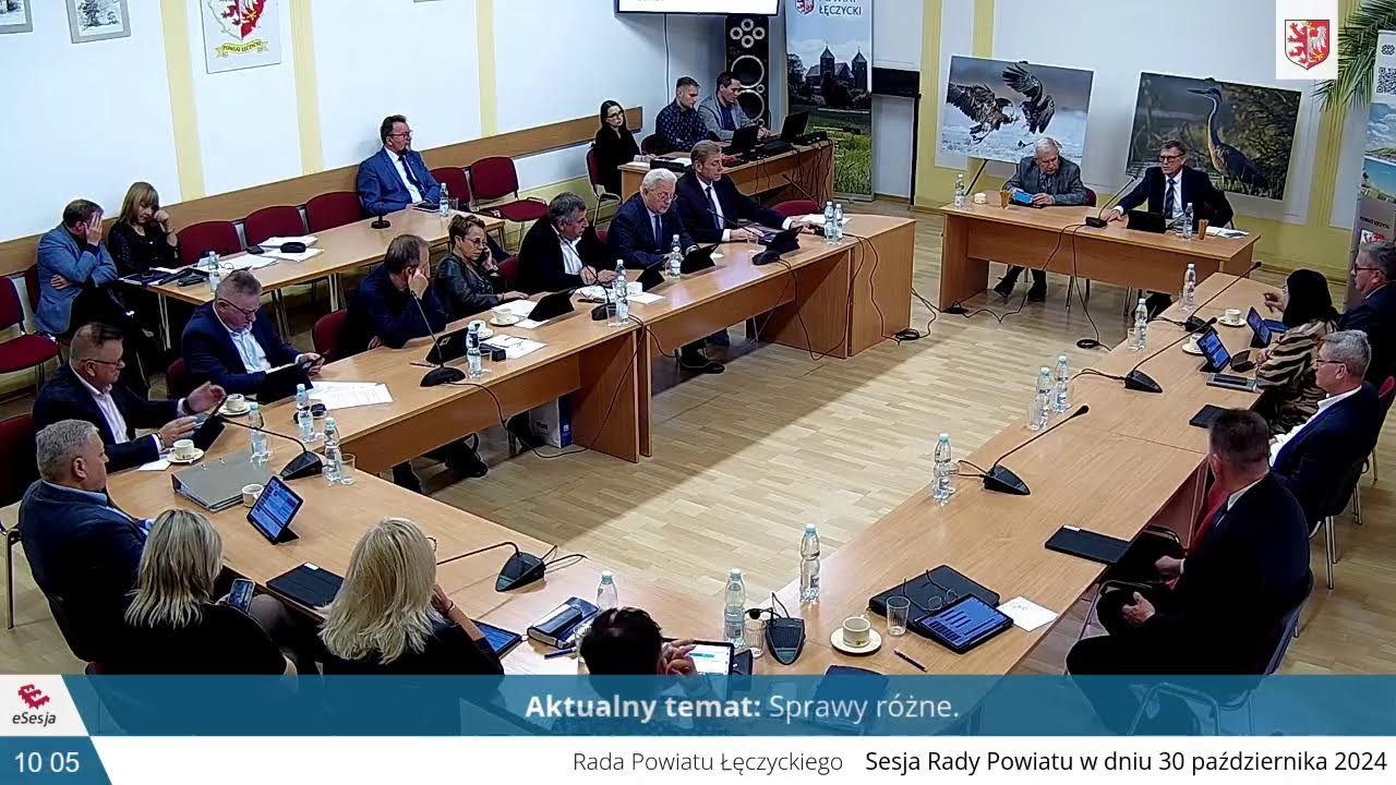 Szósta Sesja VII kadencji Rady Powiatu Łęczyckiego
