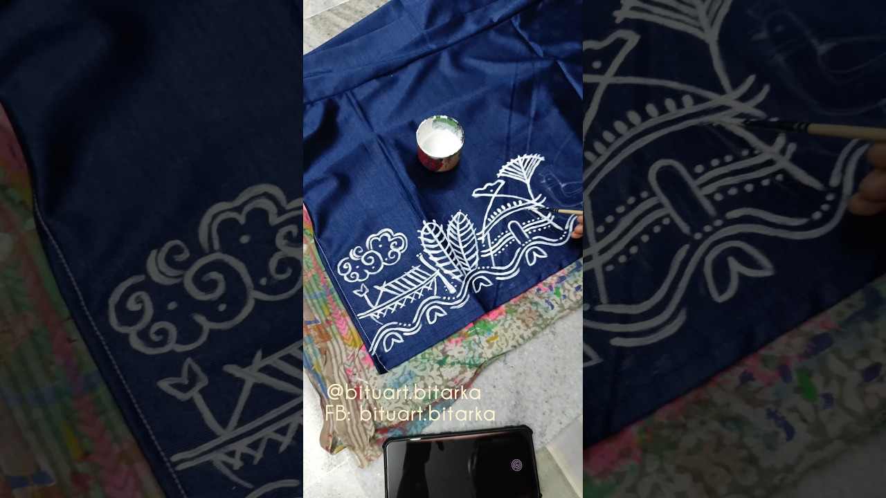 তালে তালে।। #myartistlife #ytshorts #artclothing #textileart #acylicpainting #art #youtubeshorts